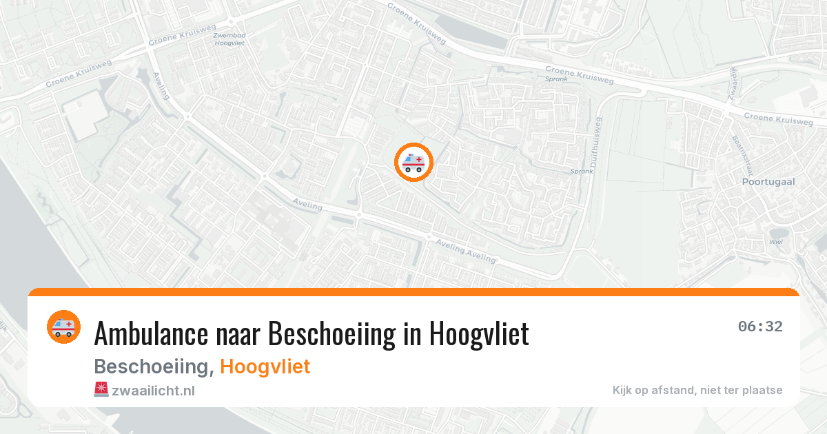 Ambulance naar Beschoeiing in Hoogvliet — 11 aug 2026