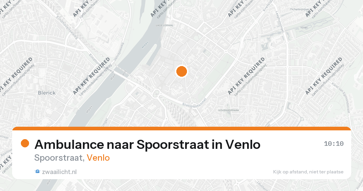 Ambulance naar Spoorstraat in Venlo — 26 aug 2026
