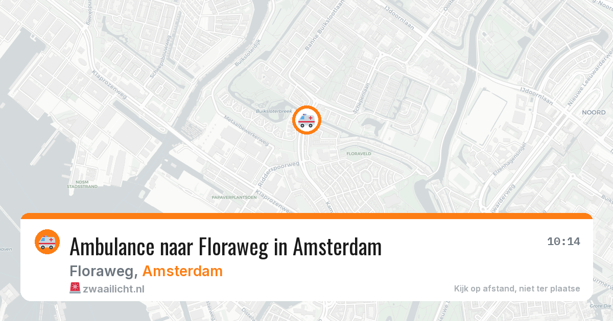 Ambulance naar Floraweg in Amsterdam — 26 mrt 2026