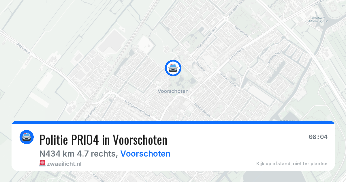 Politie PRIO4 in Voorschoten — 30 mei 2026 | 🚨 Zwaailicht.nl