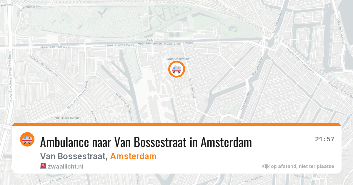 Ambulance naar Van Bossestraat in Amsterdam — 7 mei 2026