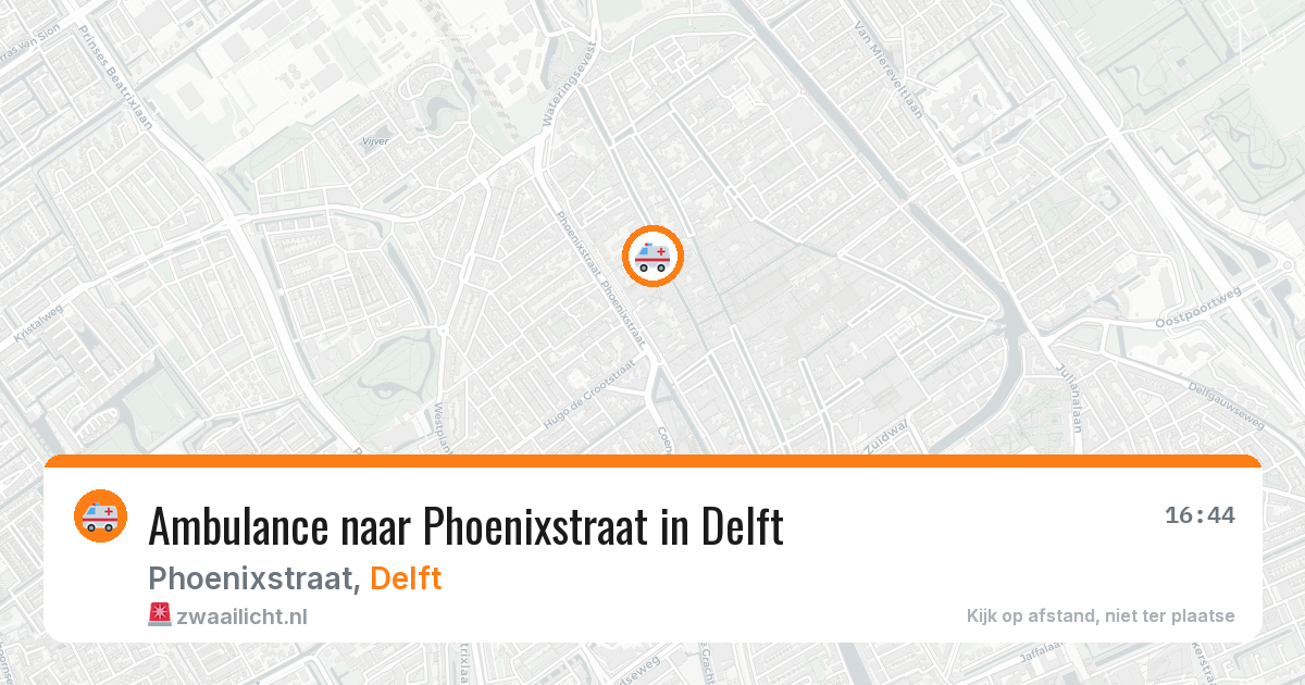 Ambulance naar Phoenixstraat in Delft — 11 mrt 2026