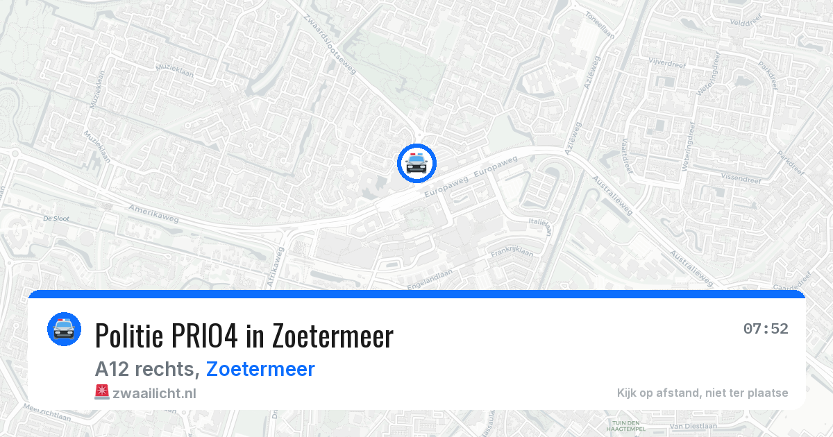 Politie PRIO4 in Zoetermeer — 29 mei 2026 | 🚨 Zwaailicht.nl
