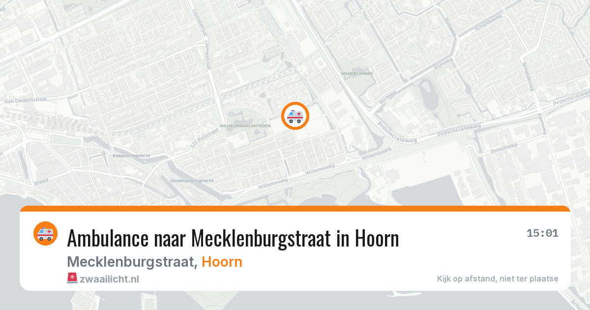 Ambulance naar Mecklenburgstraat in Hoorn — 4 jun 2026