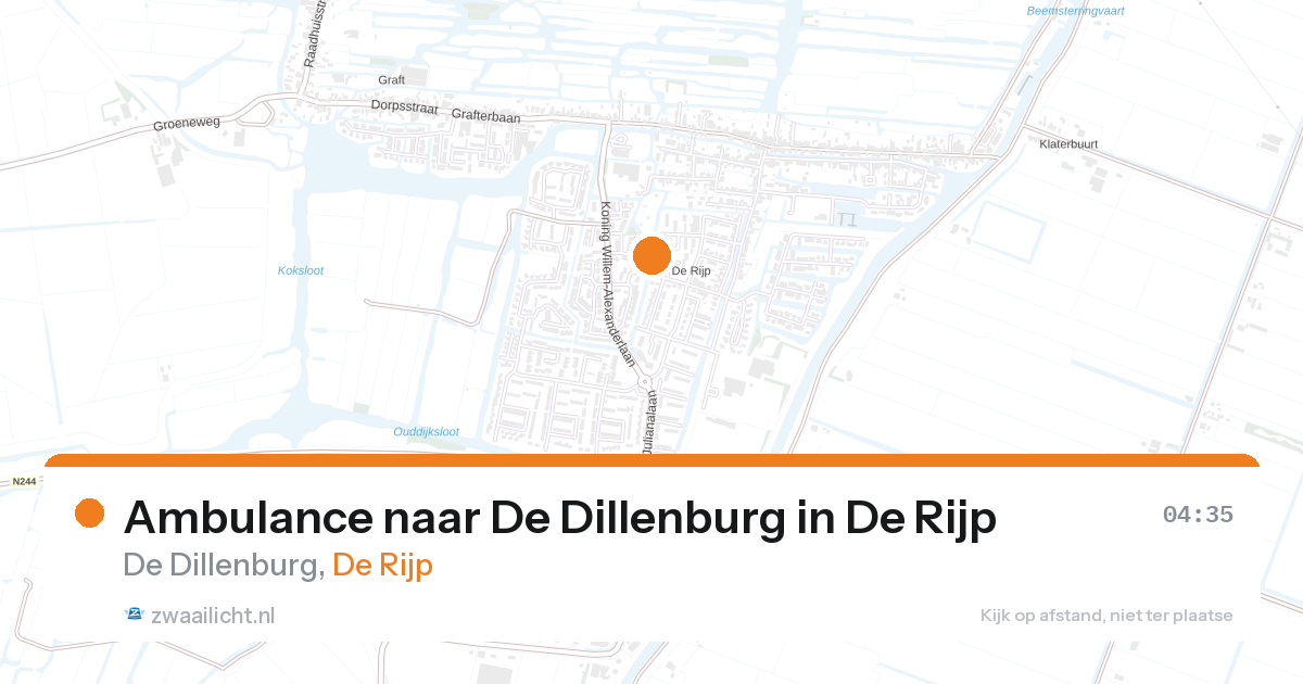 Ambulance naar De Dillenburg in De Rijp — 11 jun 2026