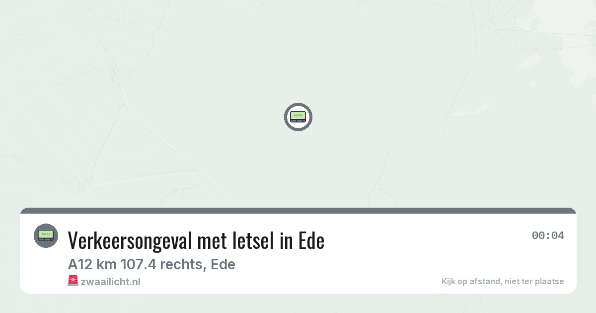 Verkeersongeval met letsel in Ede — 2 mei 2026