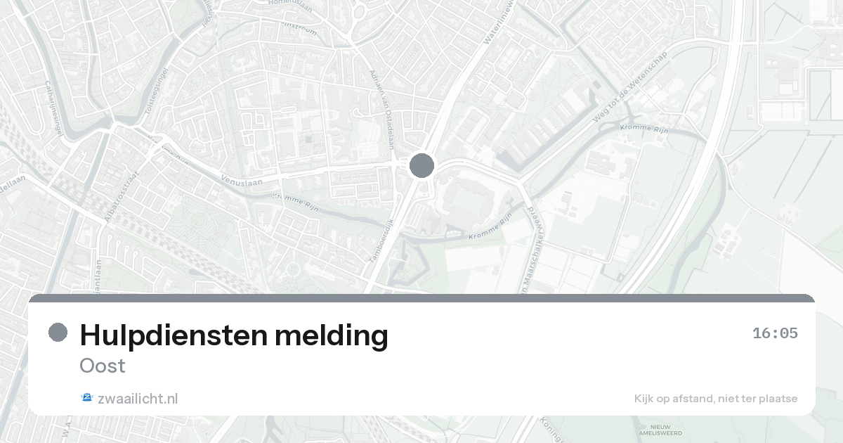 Hulpdiensten melding — 30 jan 2026