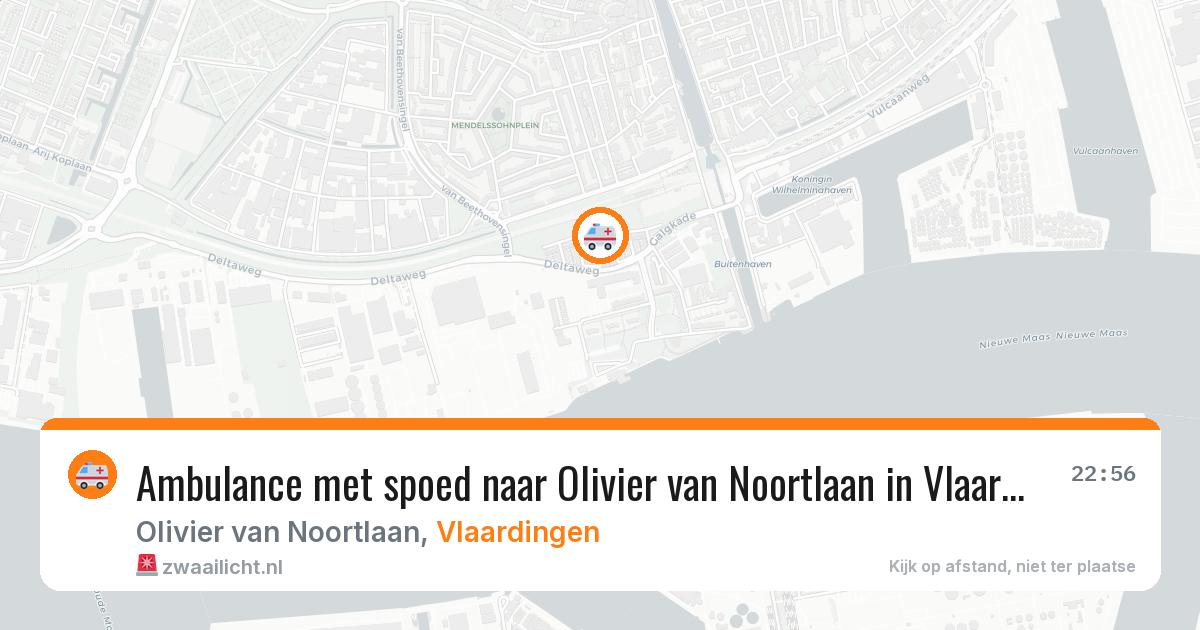 Ambulance met spoed naar Olivier van Noortlaan in Vlaardingen — 11 jul 2026