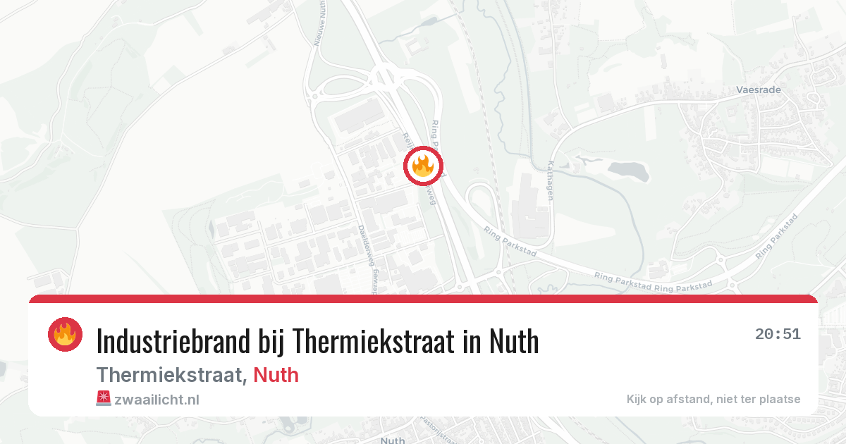 Industriebrand bij Thermiekstraat in Nuth — 26 mrt 2026