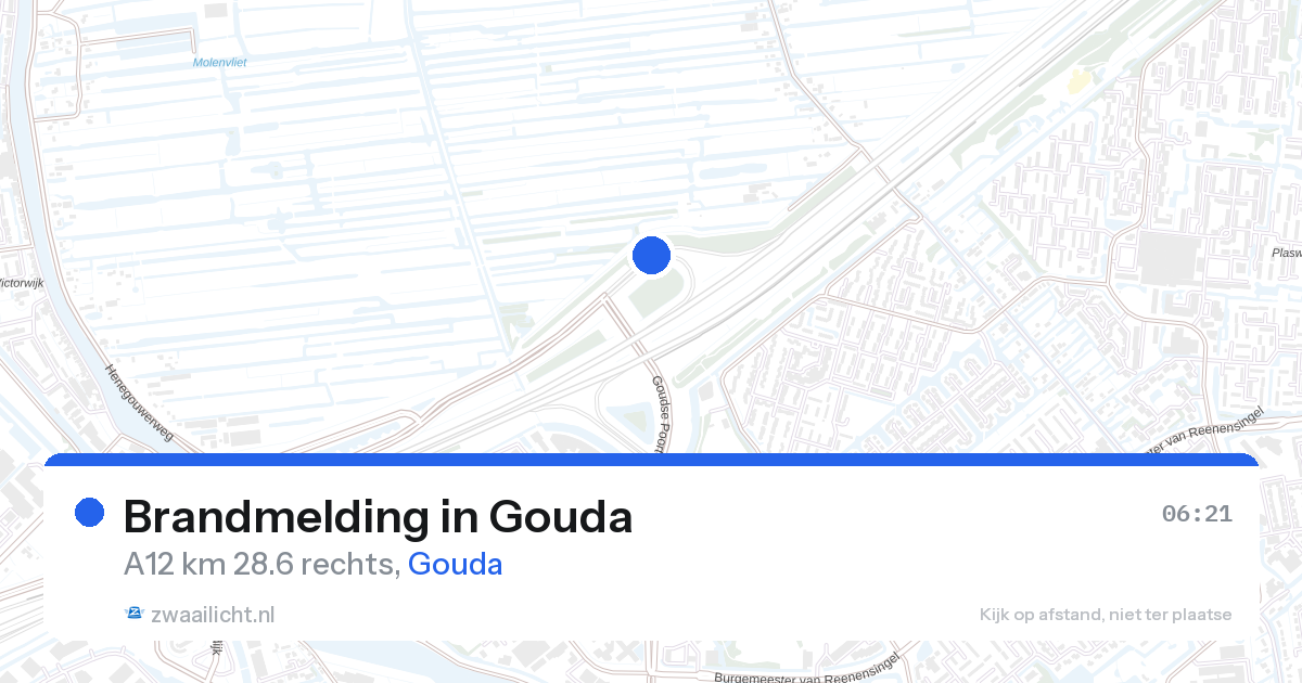 Brandmelding in Gouda — 28 aug 2026