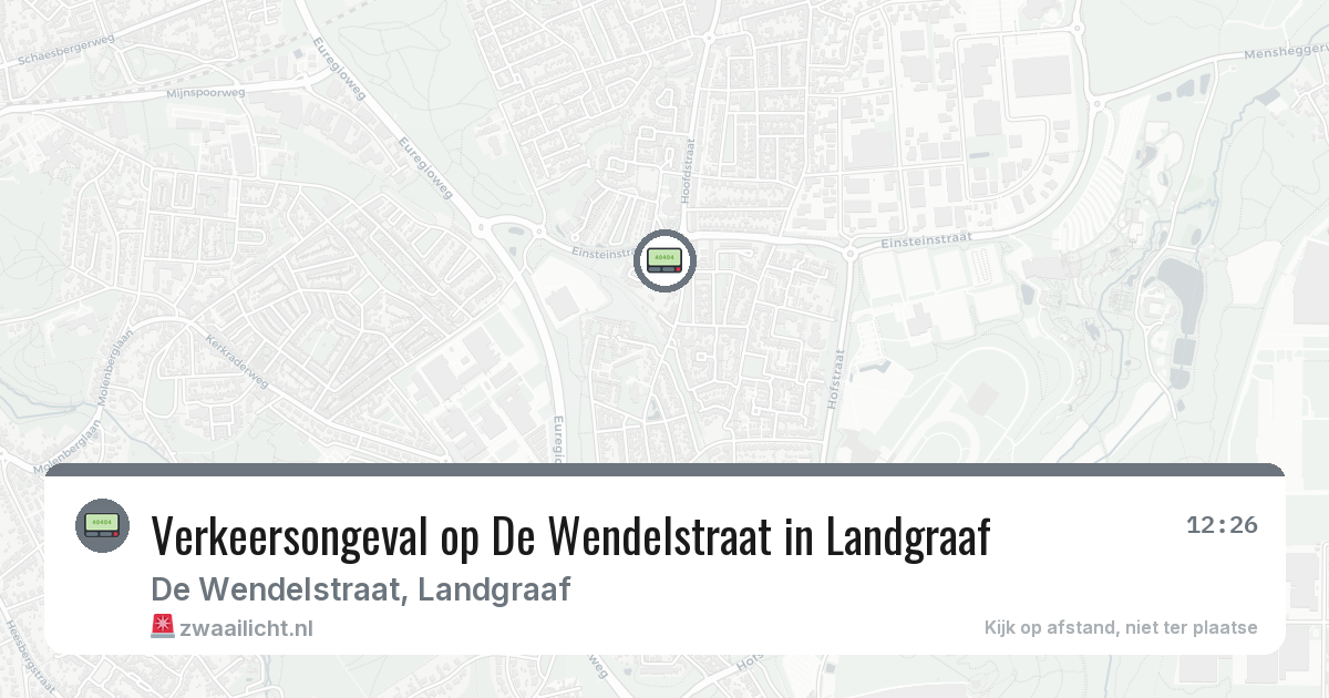 Verkeersongeval op De Wendelstraat in Landgraaf — 20 jun 2026