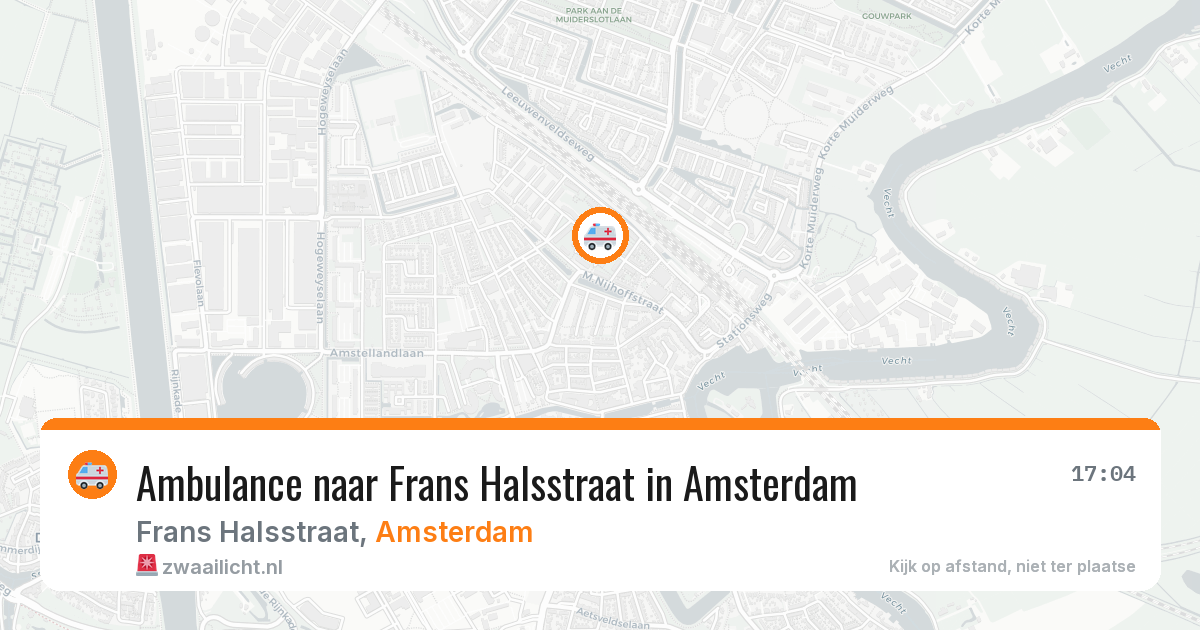 Ambulance naar Frans Halsstraat in Amsterdam — 7 mrt 2026