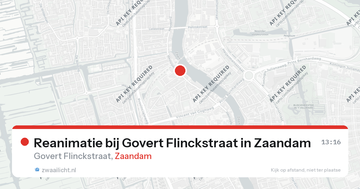 Reanimatie bij Govert Flinckstraat in Zaandam — 25 aug 2026