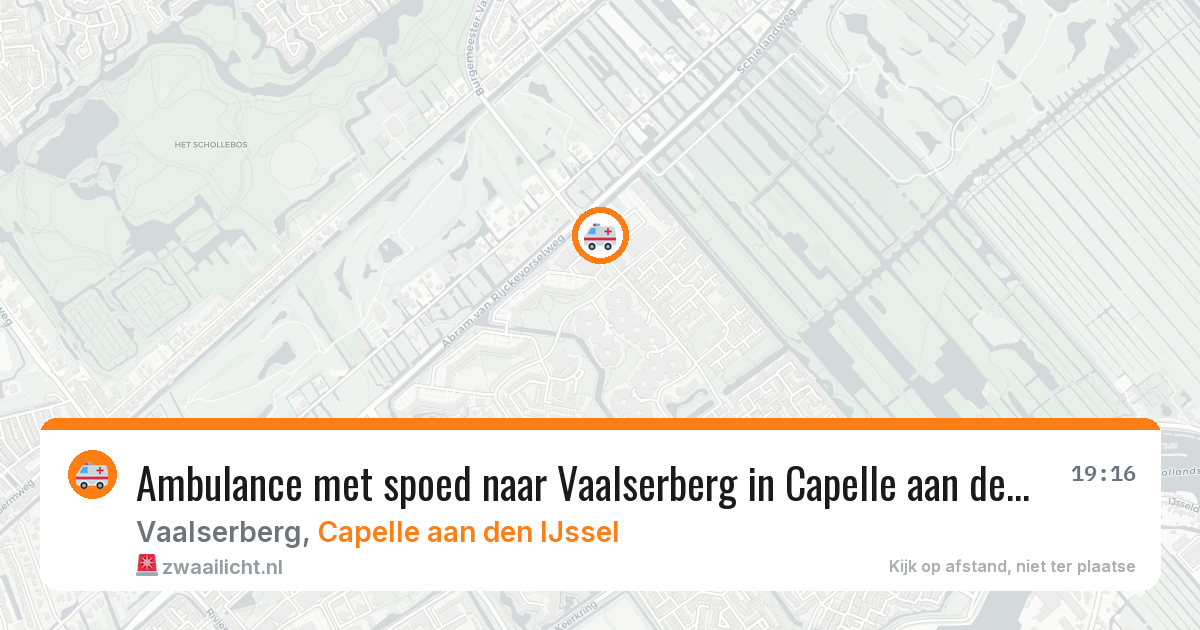 Ambulance met spoed naar Vaalserberg in Capelle aan den IJssel — 26 jul 2026