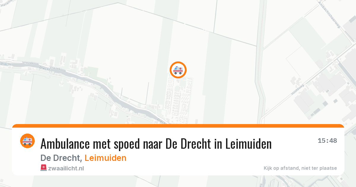 Ambulance met spoed naar De Drecht in Leimuiden — 5 jun 2026