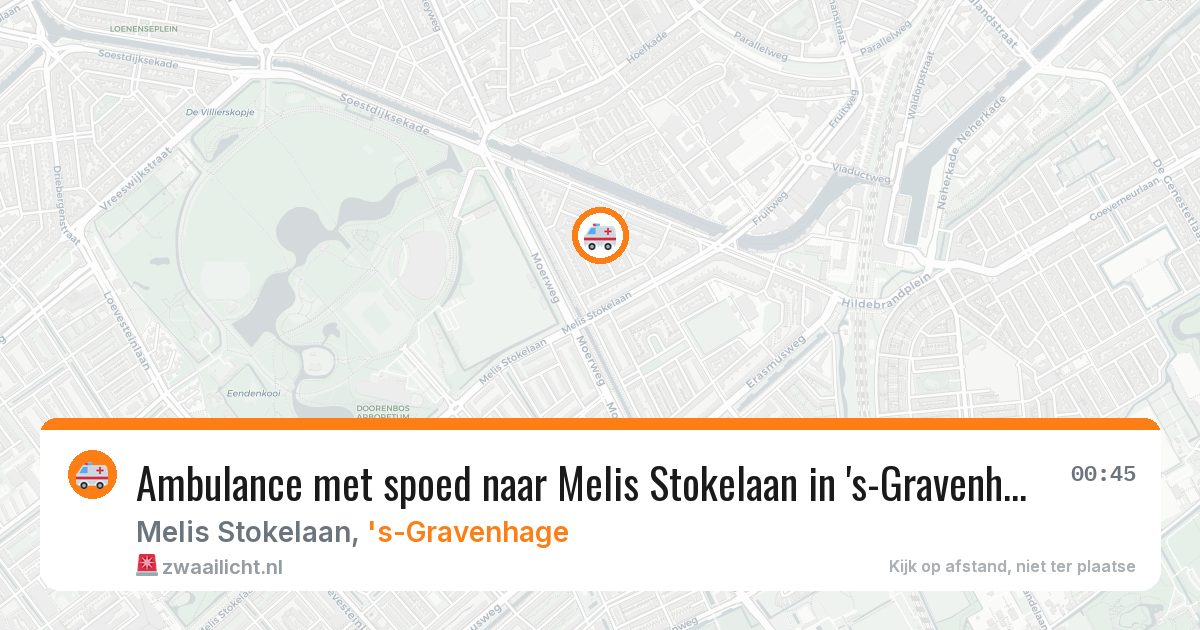 Ambulance met spoed naar Melis Stokelaan in 's-Gravenhage — 6 jun 2026