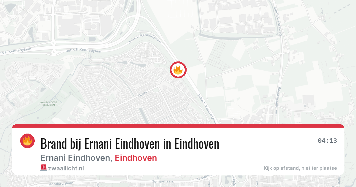 Brand bij Ernani Eindhoven in Eindhoven — 30 mrt 2026