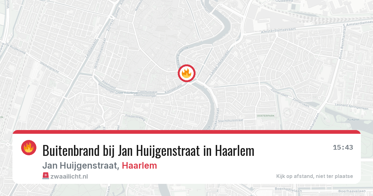Buitenbrand bij Jan Huijgenstraat in Haarlem — 26 mei 2026