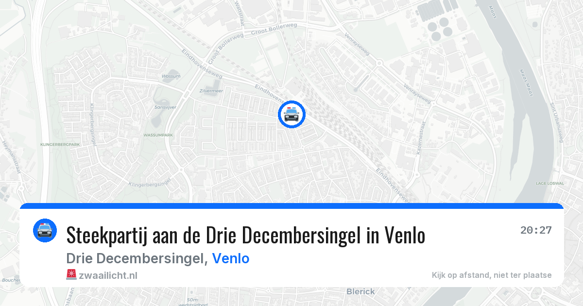 Steekpartij aan de Drie Decembersingel in Venlo — 17 jan 2026