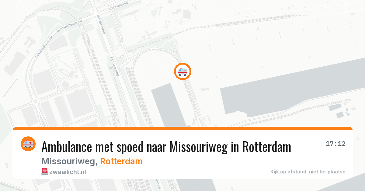 Ambulance met spoed naar Missouriweg in Rotterdam — 27 apr 2026