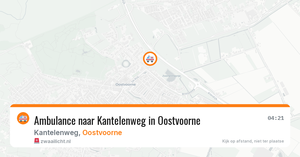Ambulance naar Kantelenweg in Oostvoorne — 5 jun 2026