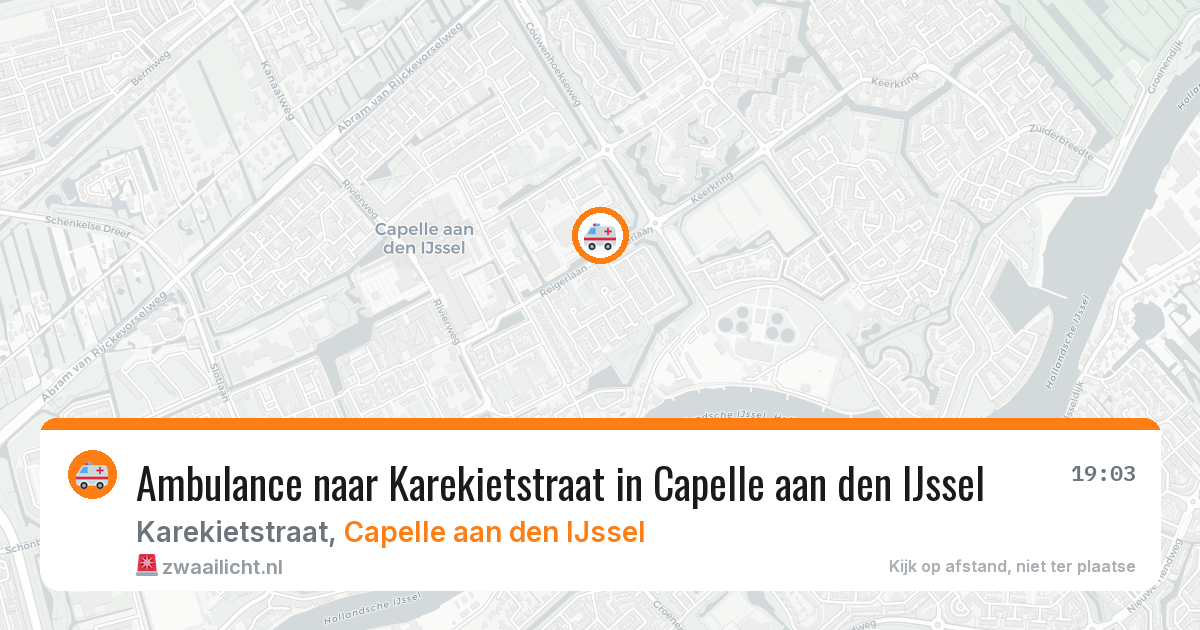 Ambulance naar Karekietstraat in Capelle aan den IJssel — 21 mei 2026