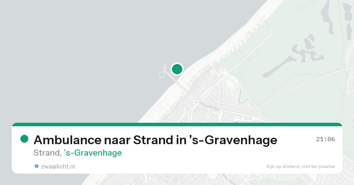 Ambulance naar Strand in 's-Gravenhage — 17 aug 2026