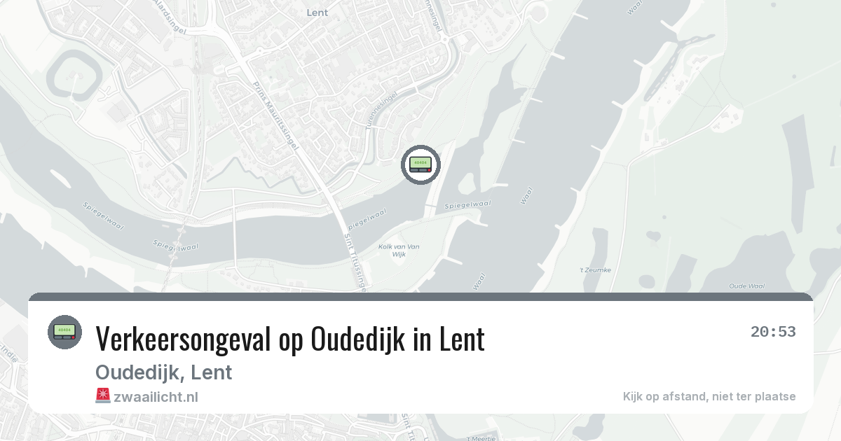 Verkeersongeval op Oudedijk in Lent — 24 jul 2026