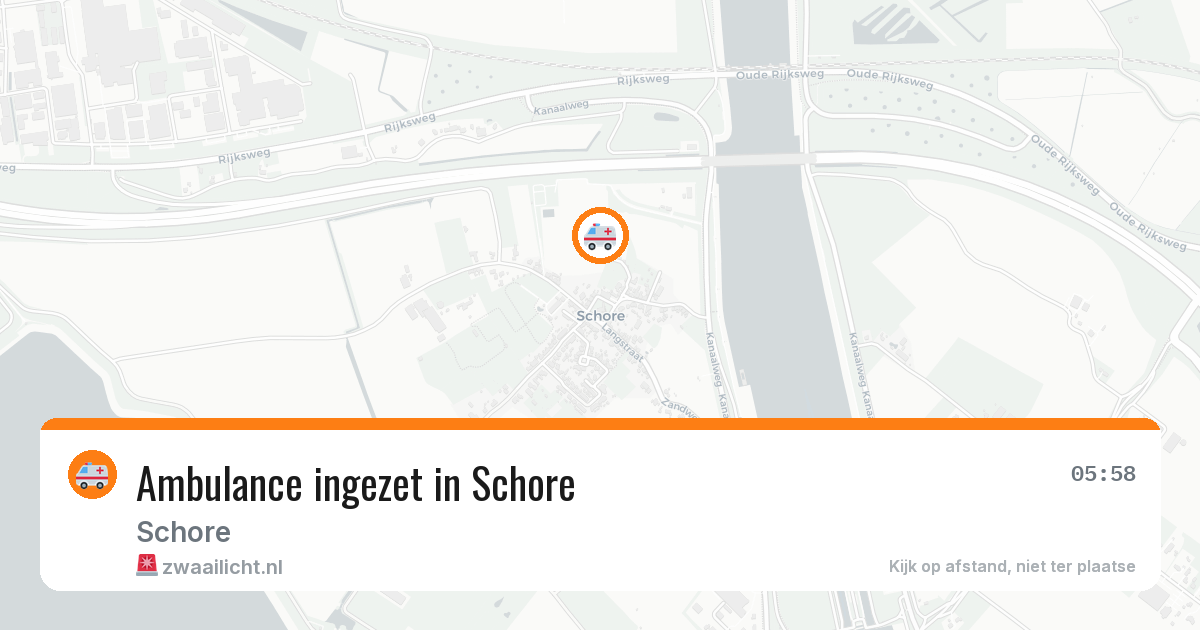 Ambulance ingezet in Schore — 19 jul 2026