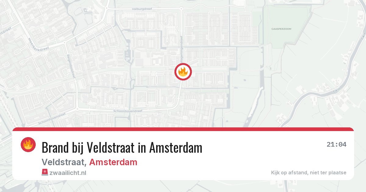 Brand bij Veldstraat in Amsterdam — 23 jul 2026