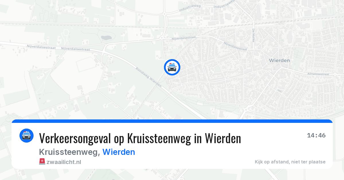 Verkeersongeval op Kruissteenweg in Wierden — 21 mei 2026