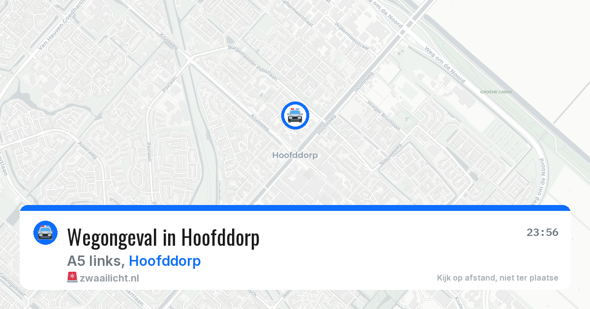 Wegongeval in Hoofddorp — 13 mei 2026