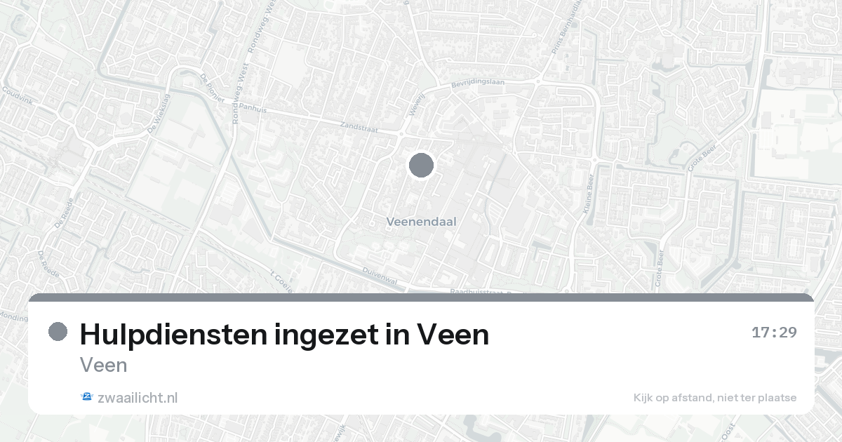 Hulpdiensten ingezet in Veen — 30 jan 2026 | 🚨 Zwaailicht.nl