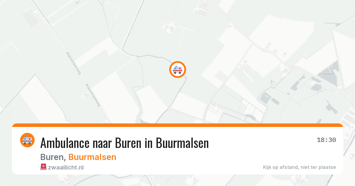 Ambulance naar Buren in Buurmalsen — 3 aug 2026