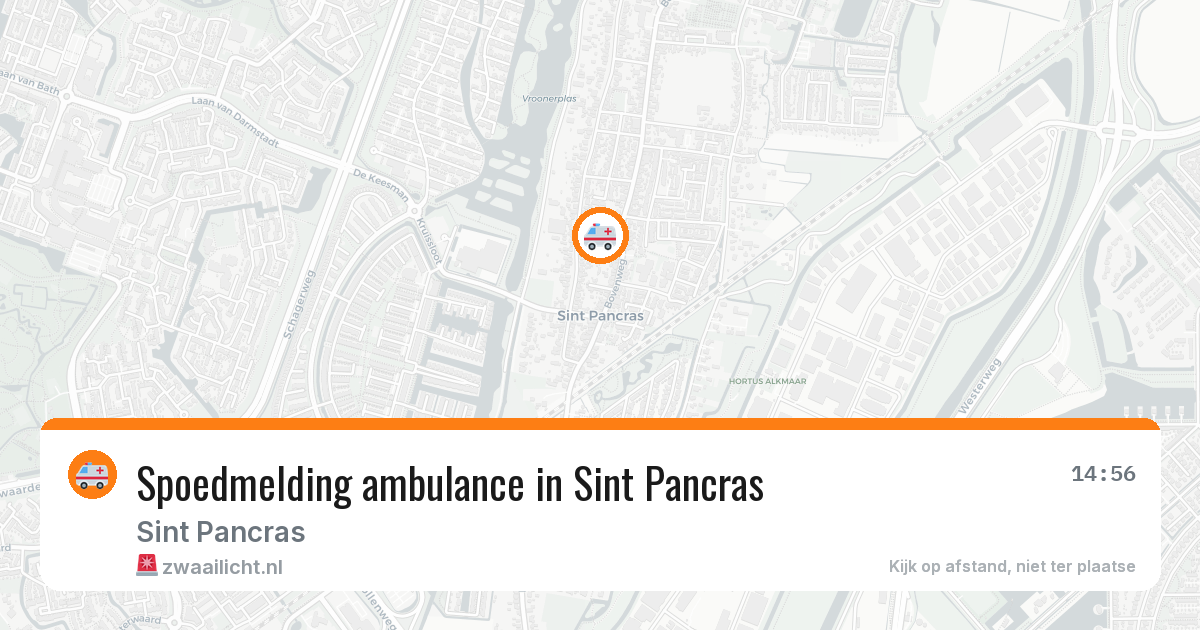 Spoedmelding ambulance in Sint Pancras — 1 feb 2026