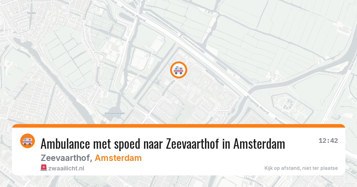 Ambulance met spoed naar Zeevaarthof in Amsterdam — 8 mei 2026
