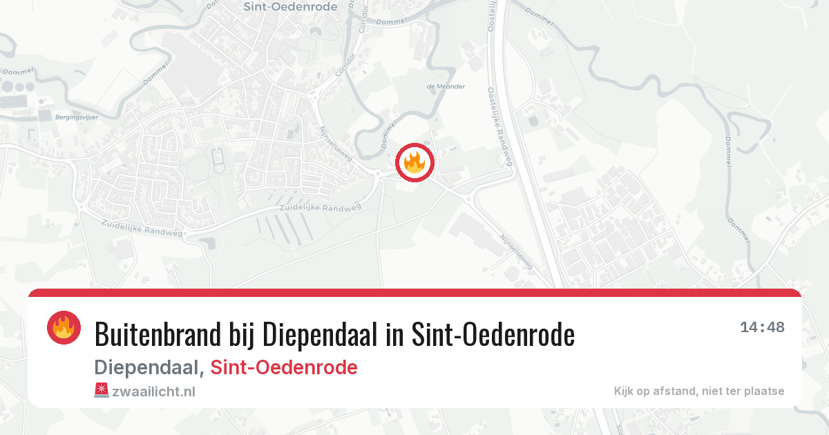 Buitenbrand bij Diependaal in Sint-Oedenrode — 8 aug 2026