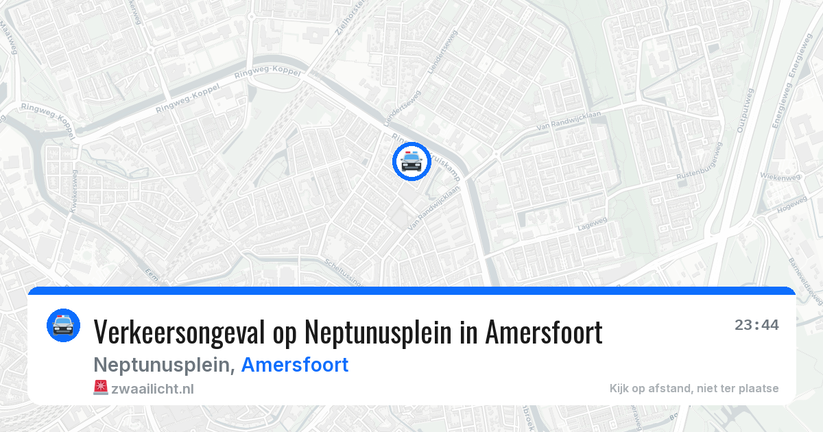 Verkeersongeval op Neptunusplein in Amersfoort — 8 mei 2026