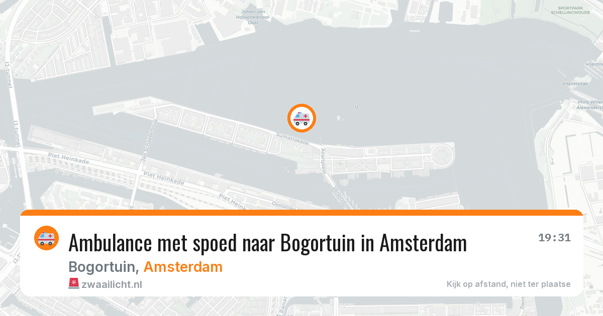 Ambulance met spoed naar Bogortuin in Amsterdam — 23 mei 2026
