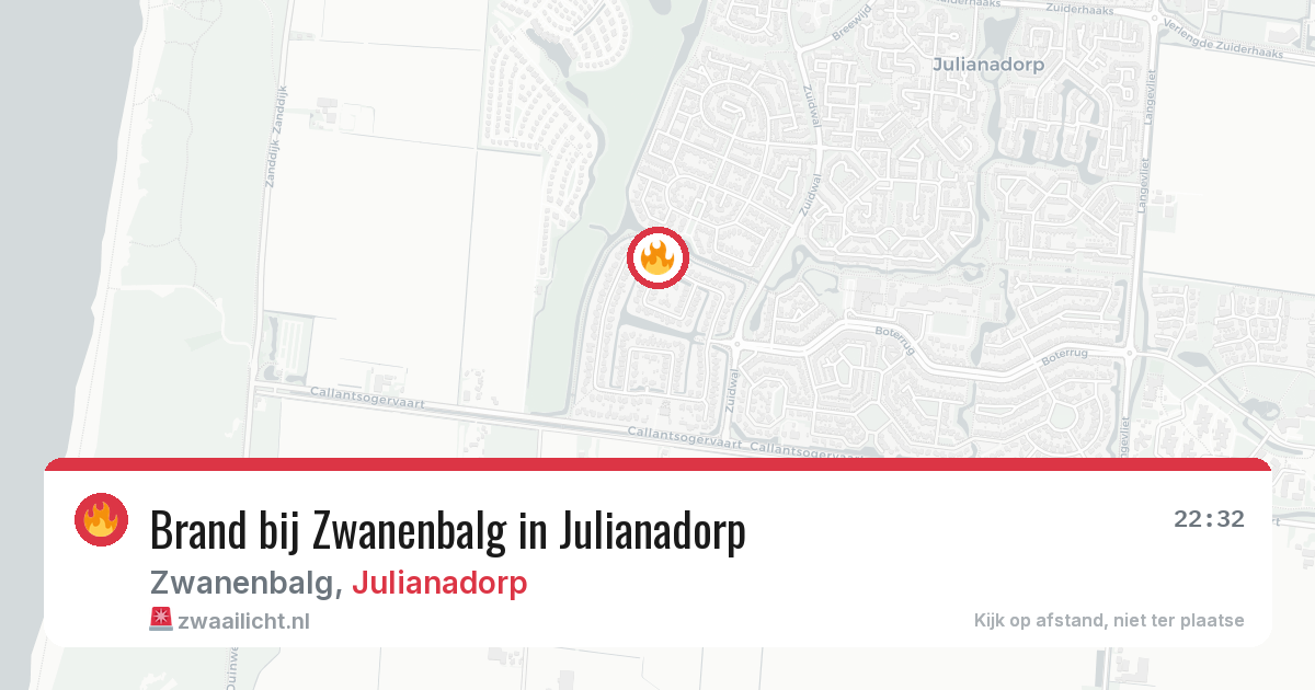 Brand bij Zwanenbalg in Julianadorp — 12 feb 2026