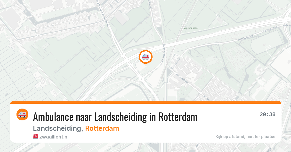 Ambulance naar Landscheiding in Rotterdam — 22 mei 2026