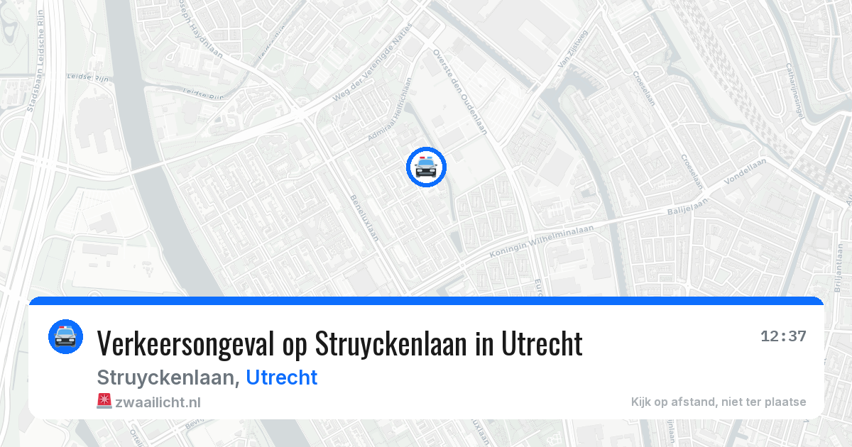 Verkeersongeval op Struyckenlaan in Utrecht — 3 jun 2026
