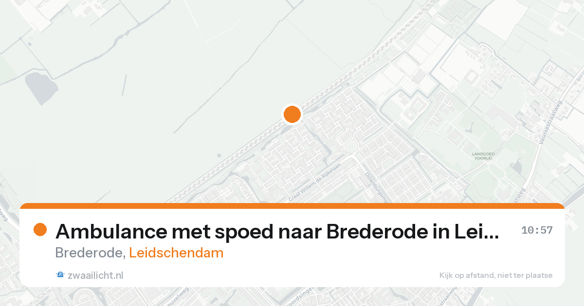 Ambulance met spoed naar Brederode in Leidschendam — 22 aug 2026