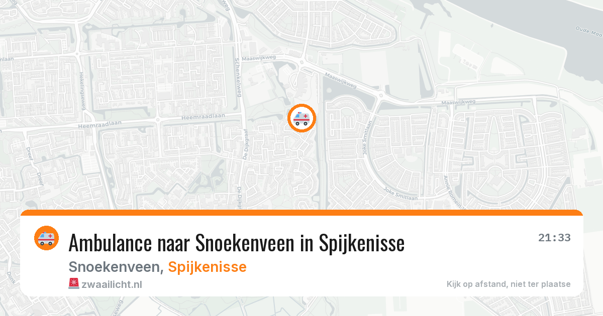 Ambulance naar Snoekenveen in Spijkenisse — 13 jun 2026