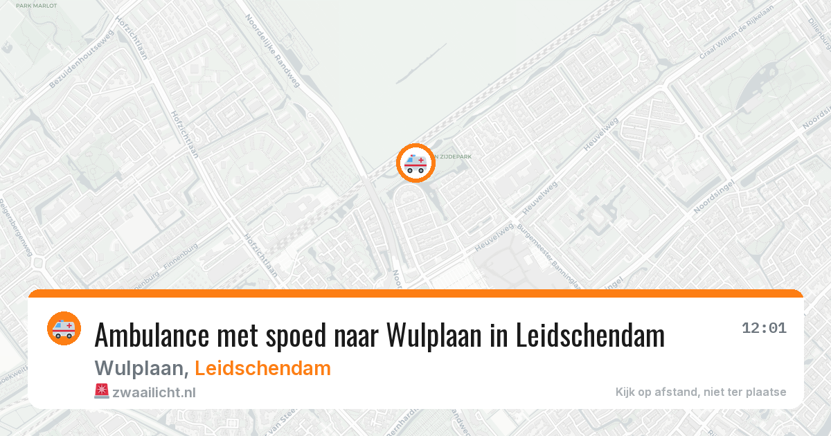 Ambulance met spoed naar Wulplaan in Leidschendam — 29 jan 2026