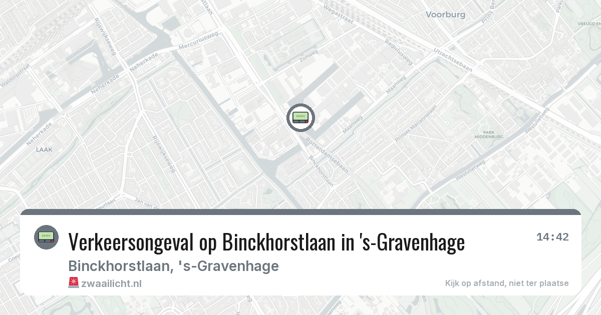 Verkeersongeval op Binckhorstlaan in 's-Gravenhage — 8 feb 2026