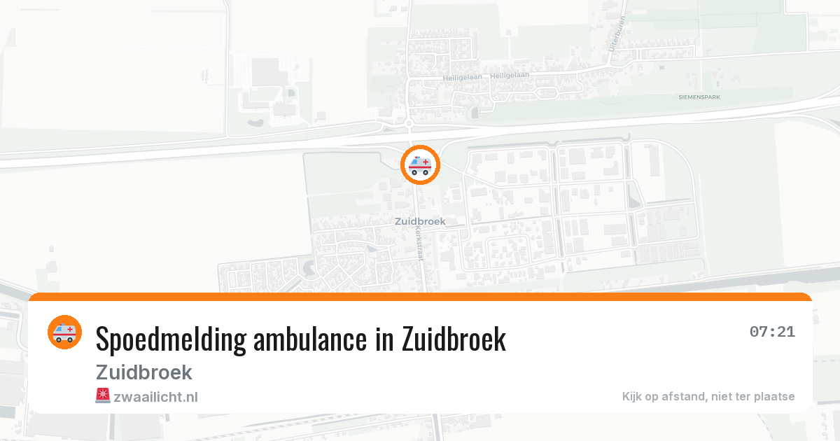 Spoedmelding ambulance in Zuidbroek — 28 feb 2026