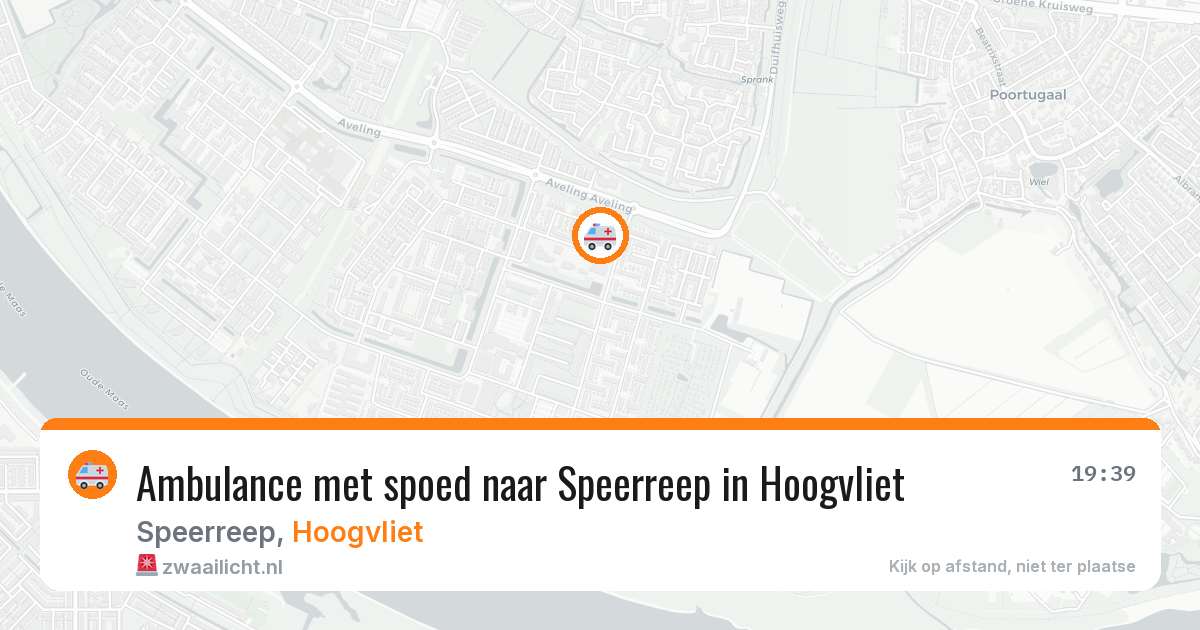 Ambulance met spoed naar Speerreep in Hoogvliet — 31 jul 2026