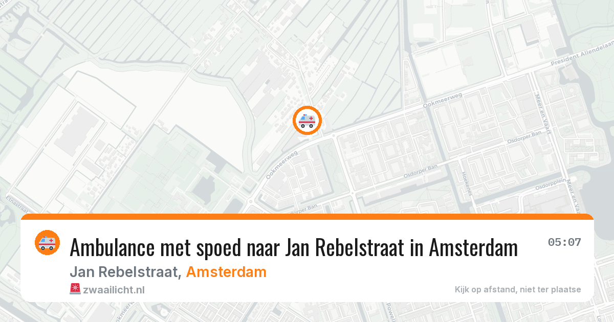Ambulance met spoed naar Jan Rebelstraat in Amsterdam — 29 jan 2026