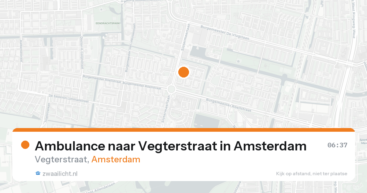 Ambulance naar Vegterstraat in Amsterdam — 8 feb 2026